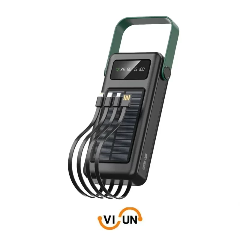 پاور بانک خورشیدی ۳۰۰۰۰ میلی آمپر Green Lion