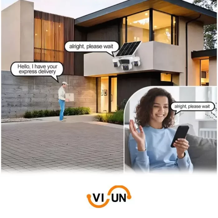 دوربین خورشیدی ws3119 با سه لنز، نرم افزار o-kam و ضد آب