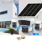 دوربین خورشیدی ws3119 با سه لنز، نرم افزار o-kam و ضد آب