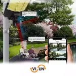 دوربین پروژکتور خورشیدی ws3118 با دو لنز و نرم افزار v380