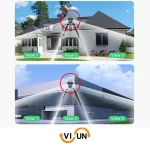 دوربین سیمکارتی ws2122 با ۳ لنز، نرم افزار v380 و آژیر