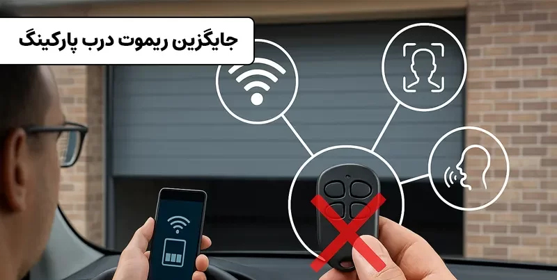 عکس روش جایگزین ریموت درب پارکینگ