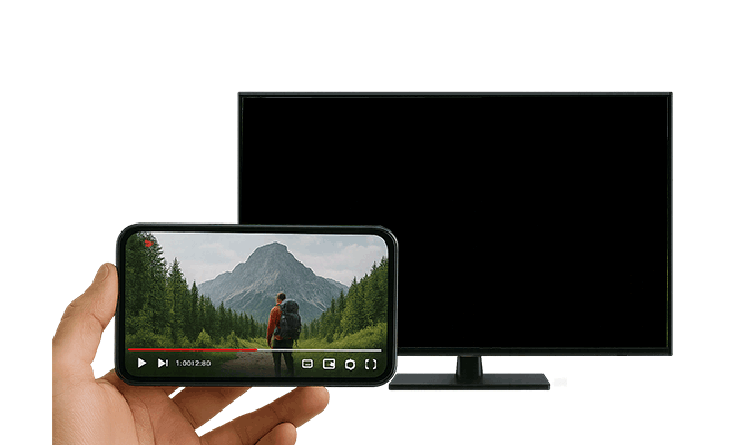 انتقال تصویر موبایل روی تلویزیون