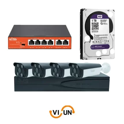 قیمت خرید پکیج 4 تایی دوربین هوش مصنوعی ویدا