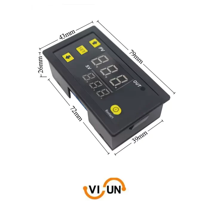 ابعاد ترموستات دما