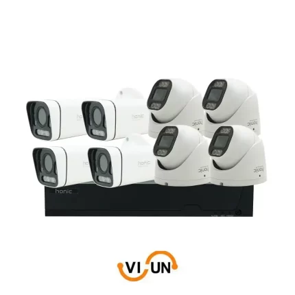 پکیج 8 عددی دوربین مداربسته هوش مصنوعی 8 مگاپیکسل