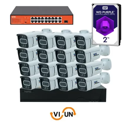 قیمت خرید پک دوربین مداربسته AI ۵ مگاپیکسل 16 عددی