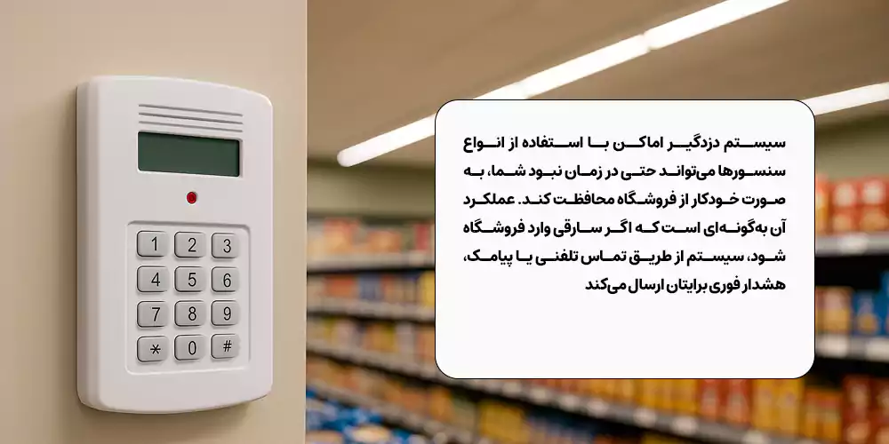 نصب دزدگیر اماکن در سوپرمارکت 