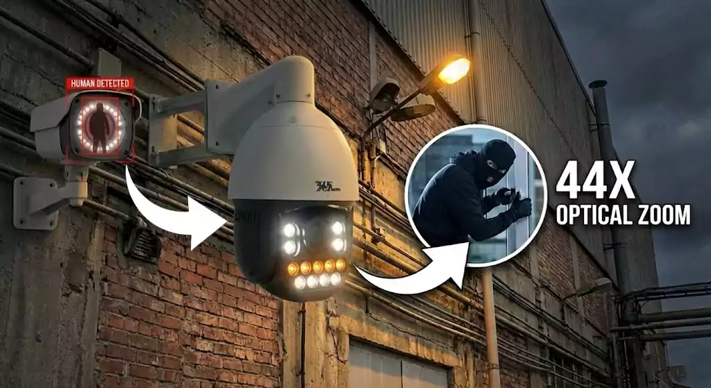 دوربین اسپیددام تحت شبکه ip8000 2 هماهنگی دوربین تحت شبکه اسپیددام 44x