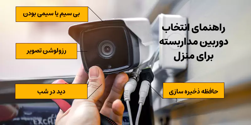 راهنمای خرید دوربین مداربسته 5 راهنمای انتخاب دوربین مداربسته برای منزل
