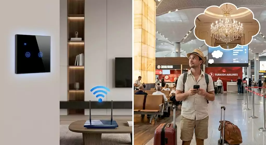 کنترل از راه دور چراغ با نرم افزار اسمارت لایف