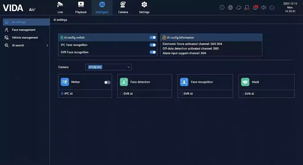 دوربین اسپیددام تحت شبکه ip8000 6 هوش مصنوعی دوربین تحت شبکه 8000