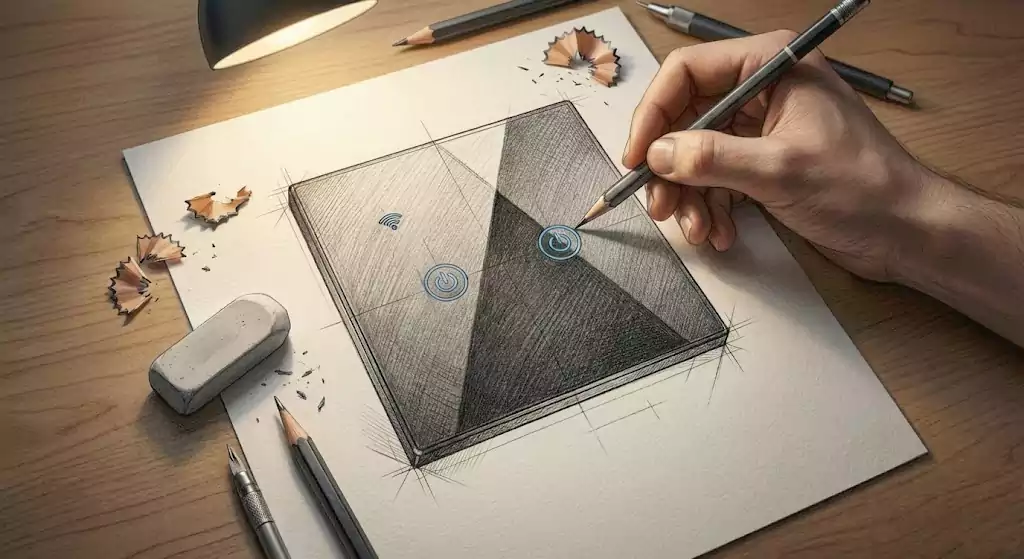 طراحی کلید لمسی هوشمند دو پل تویا