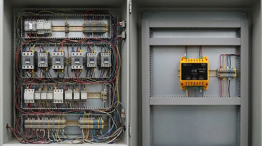 فرستنده و گیرنده ریموتی 4 کانال 40 آمپر 1 مقایسه کنترل ریموتی معمولی با کنترل ریموتی 40 آمپر nx34 pro