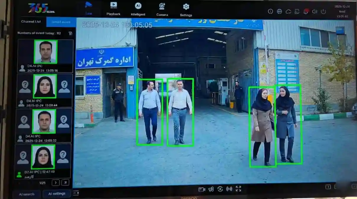 دستگاه ضبط 10کانال هوش مصنوعی 365 2 تشخیص چهره دستگاه ضبط 10کانال 365