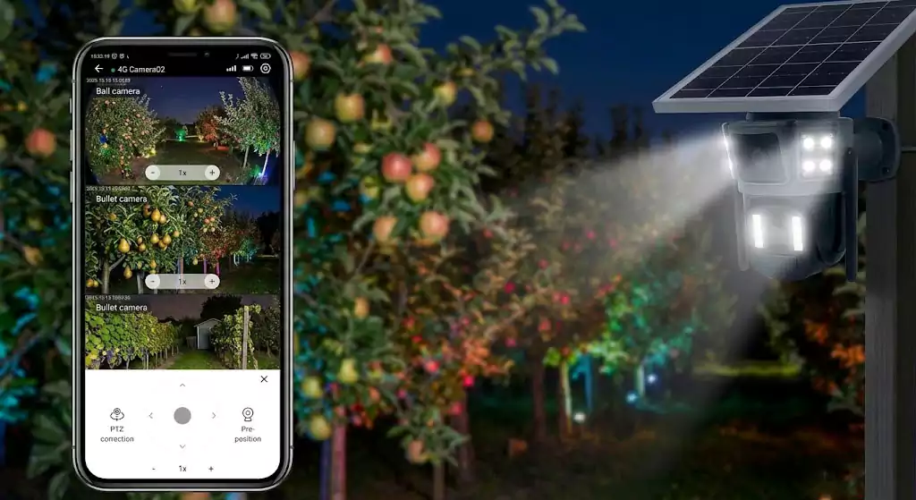 دوربین سیمکارتی خورشیدی ws3127 8 دید در شب