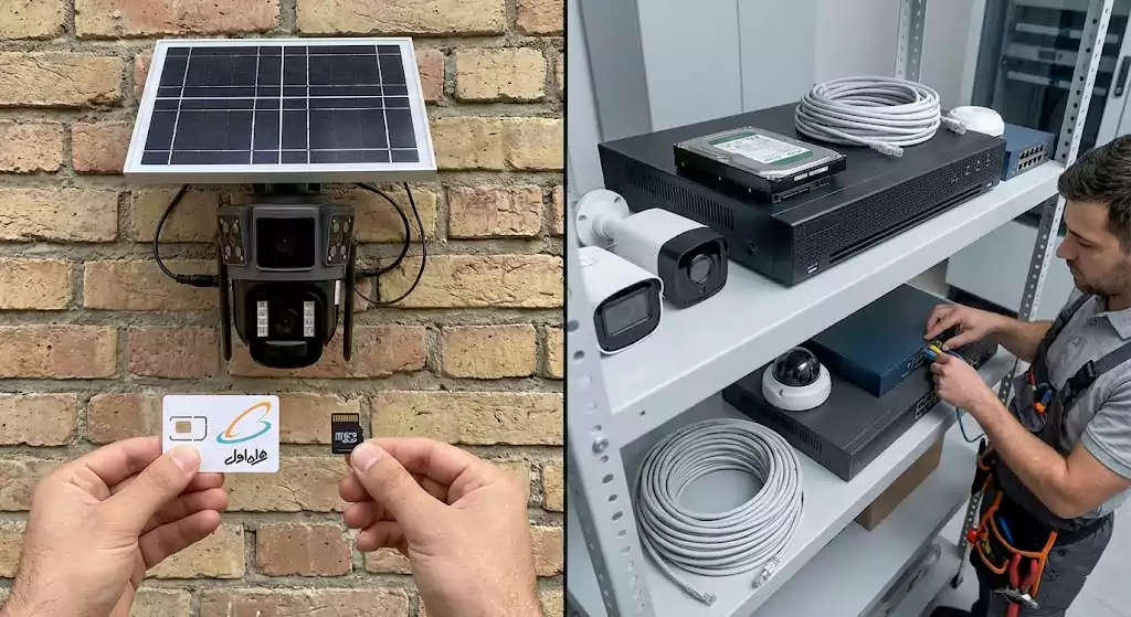 دوربین سیمکارتی خورشیدی ws3127 3 دوربین خورشیدی یا دوربین مداربسته؟