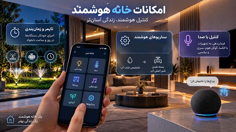امکانات خانه هوشمند