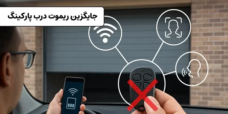 عکس روش جایگزین ریموت درب پارکینگ